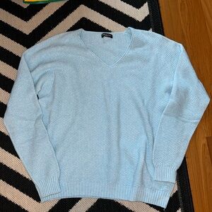 Made in Italy Light Blue Pullover Sweater One Size